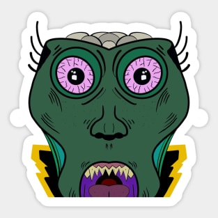 Monster Face Sticker